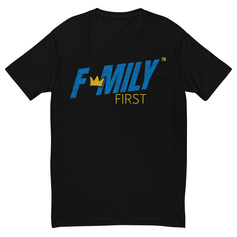Family First Blue & Gold Tee