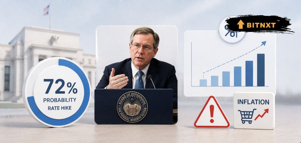Fed Rate Hike Odds Hit 72% as Barr Warns on Inflation