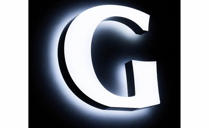 ALC-03-FB acrylic luminous letter with durable LED lighting and weather-resistant acrylic