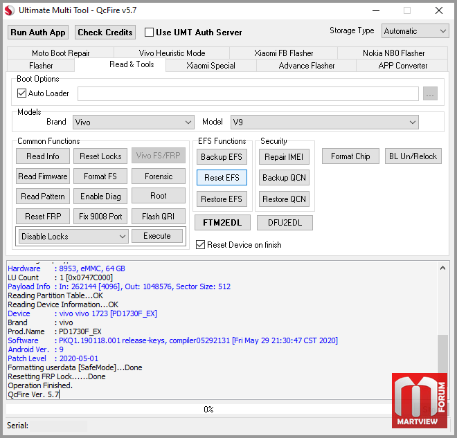 VIVO V9 PATTERN & FRP RESET BY UMT | Martview-Forum