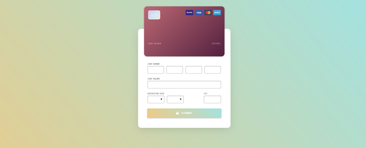 Checkout Form - Animated CSS Payment Form - 1