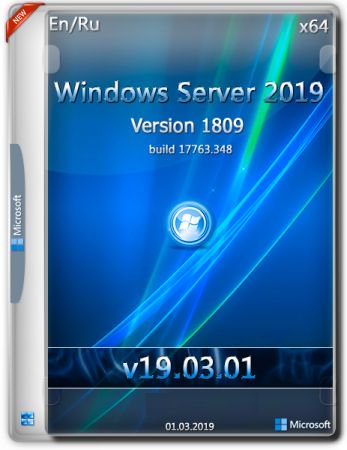 Windows Server 2019 17763.348 12in1 (x64) March 01, 2019