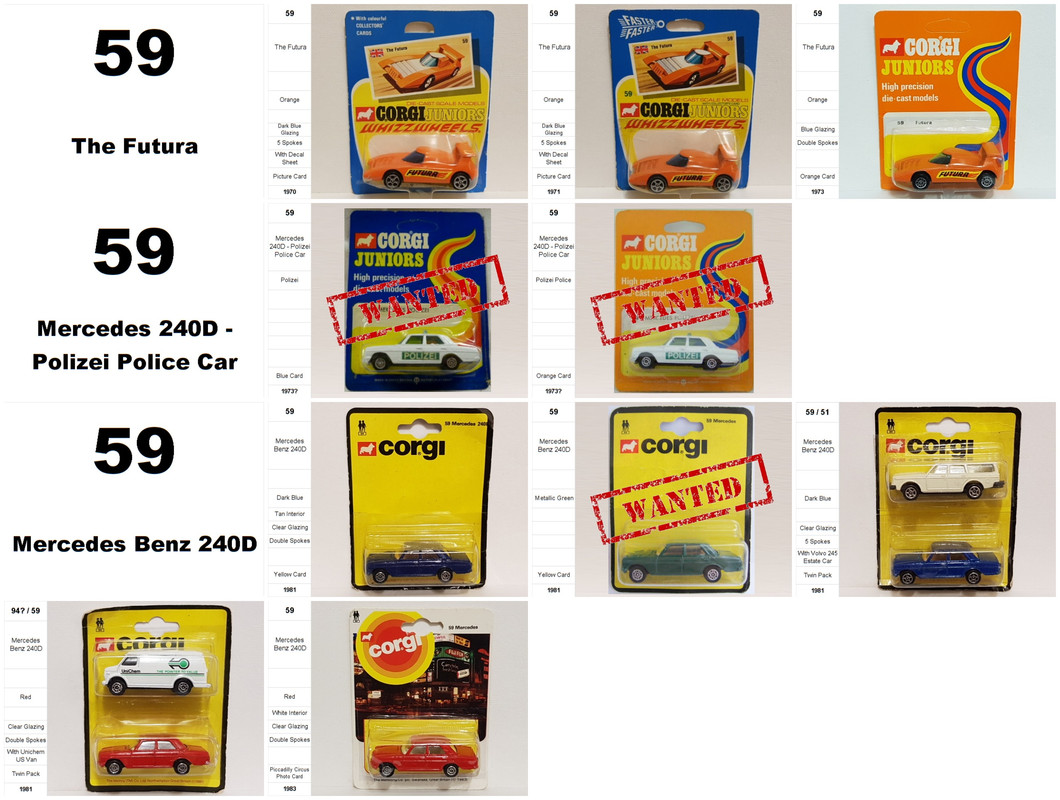 0059 Juniors-59-The Futura 59-Mercedes 240D - Polizei Police Car