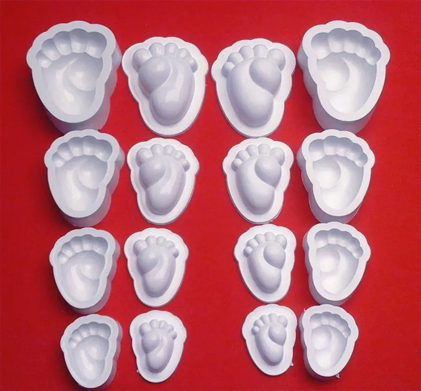 Molde para fomy Pies descalzos baby shower recordatorios fomi mu