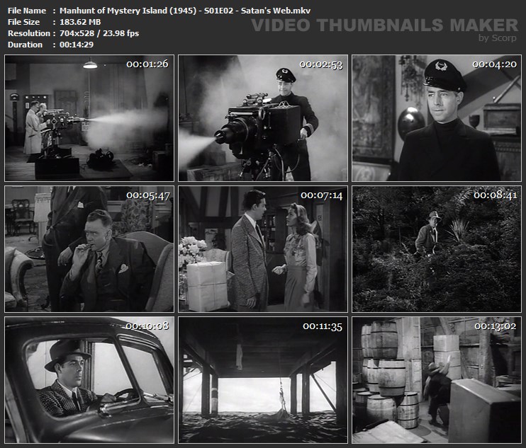 Manhunt of Mystery Island (1945) - S01E02 - Satan's Web.mkv