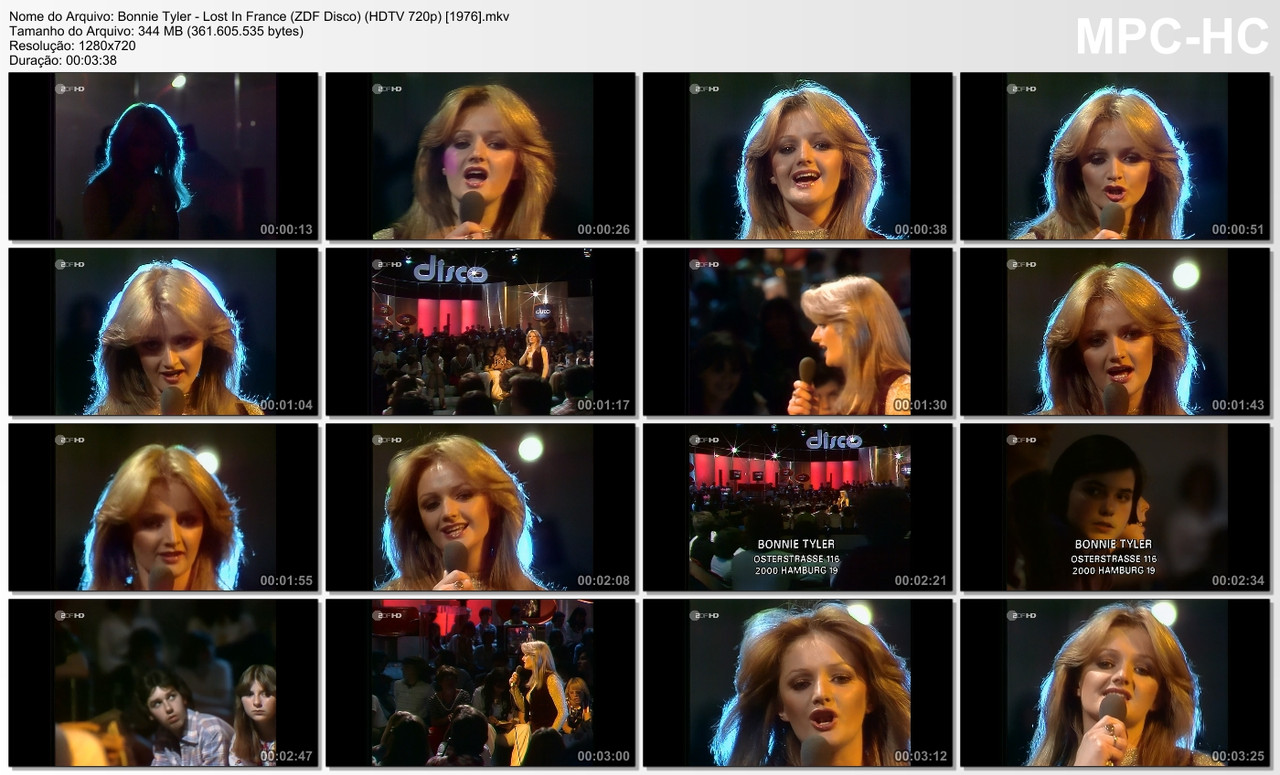 Bonnie Tyler - Lost In France (ZDF Disco) (HDTV 720p) [1976]