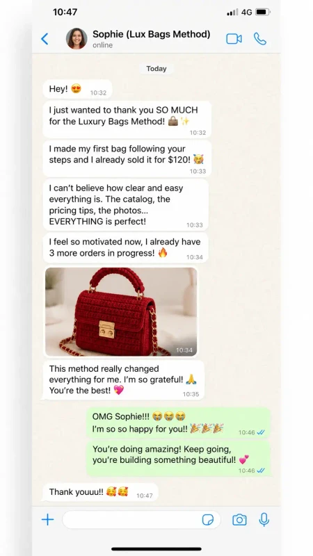Testimonio de éxito por WhatsApp 3