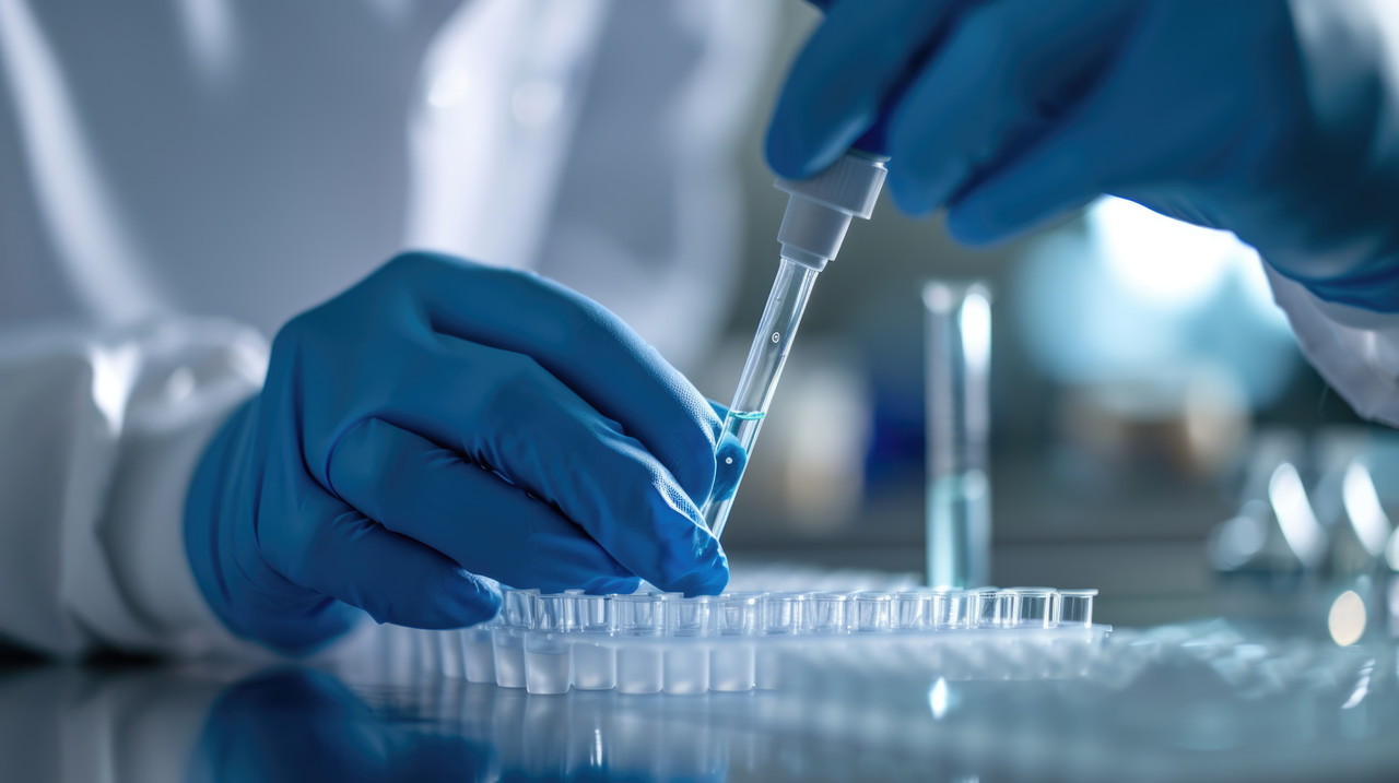 Micropipette used in lab setting