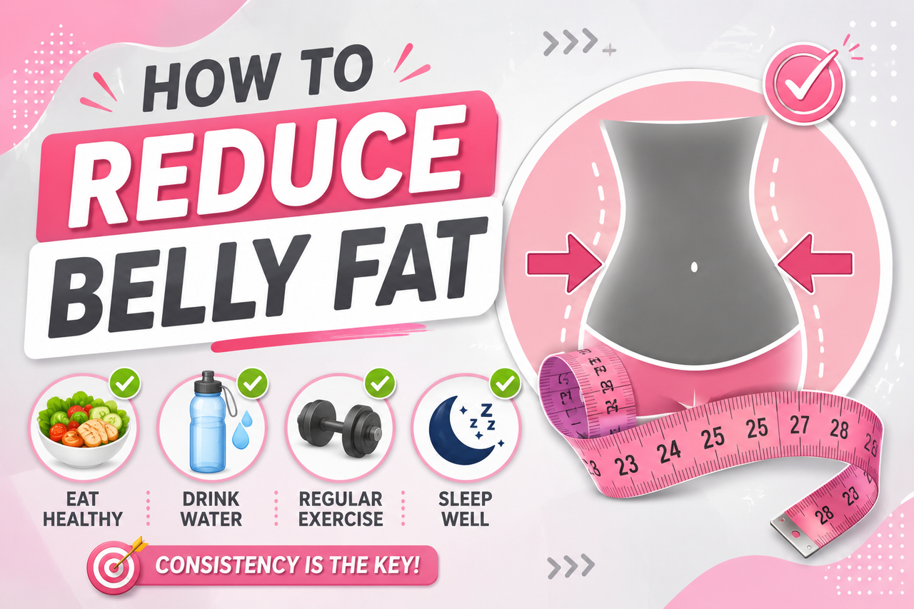 How to lose  belly fat fast at home