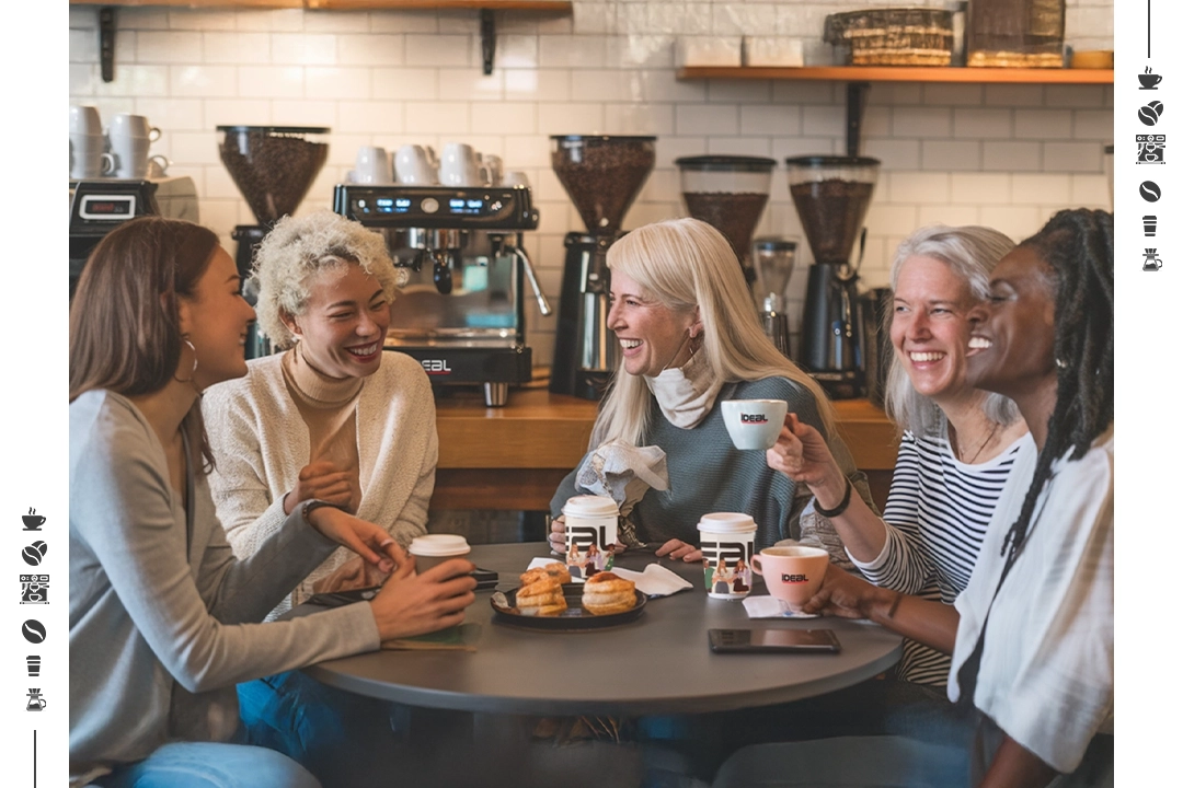 Customer enjoying in a Cafe