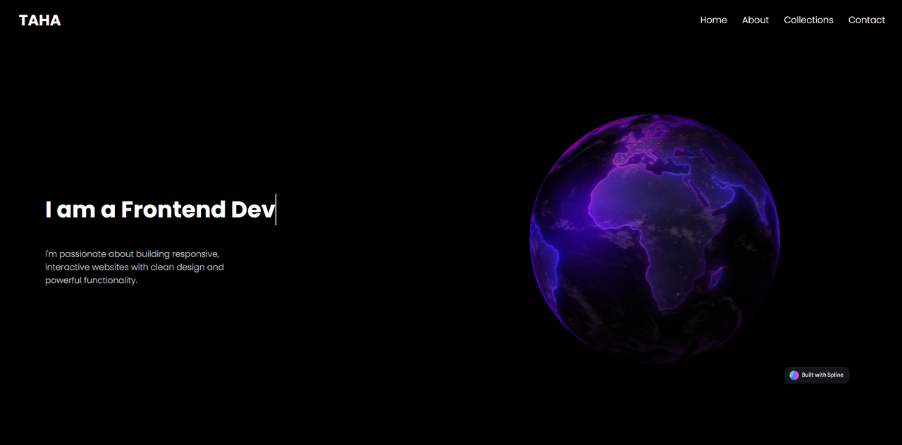 3D Landing Page