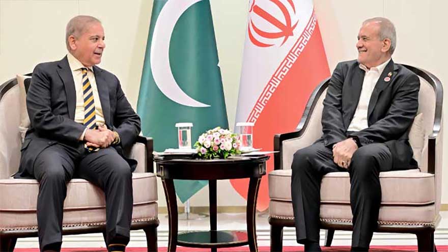 In Bishkek meeting, PM Shehbaz, President Pezeshkian agree to deepen ties