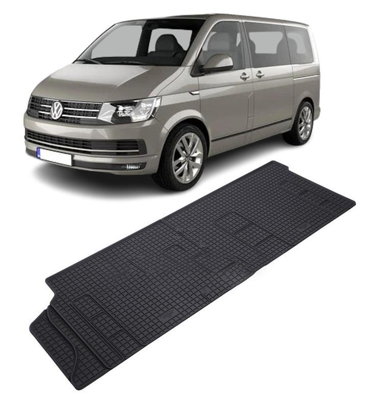 Set 2 covorase Volkswagen T 6 Multivan 2015- Randul 2prezent, din cauciuc 100%, compatibile cu autoturismul Volkswagen T