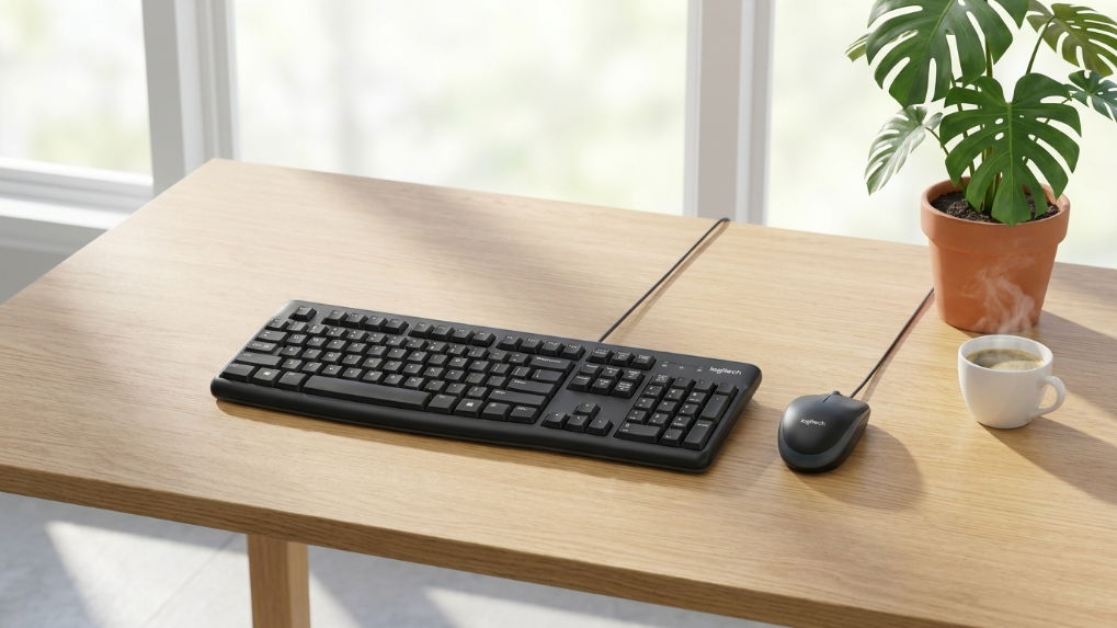 Teclado/Mouse Logitech MK120 ENG USB Black (920-002565)