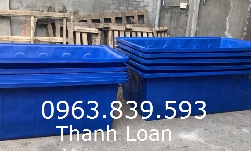 Thùng nuôi cá chữ nhật 1000L, thùng nhựa chữ nhật nuôi cá koi cảnh / 0963.839.593 Ms.Loan Mua-thung-chu-nhat-nuoi-ca-re