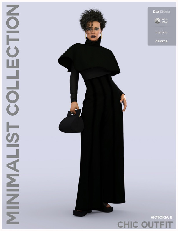 dForce Minimalist Chic Outfit for Genesis 8 Female(s) dForce Minimalist Chic Outfit for Genesis 8 Female(s)
