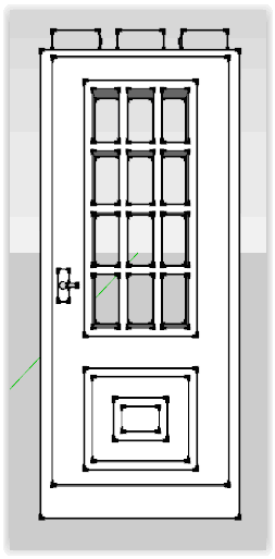 Puerta cristal 3x8