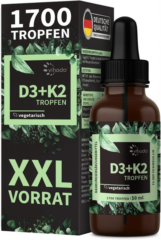 Vitamin D3 K2 Tropfen vegan