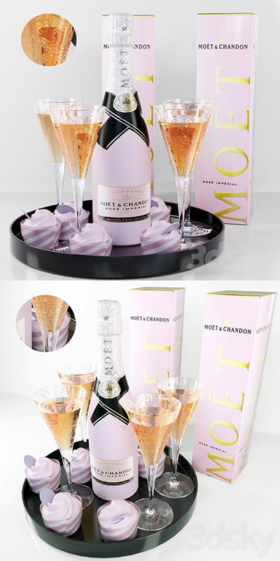 Sparkling wine in glasses. Alcohol