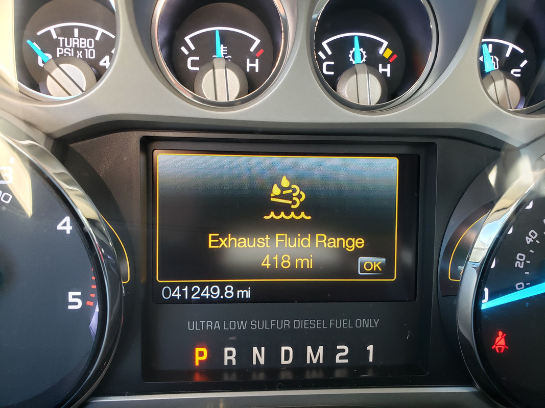 Exhaust Fluid Range 500 mi Ford Truck Enthusiasts Forums