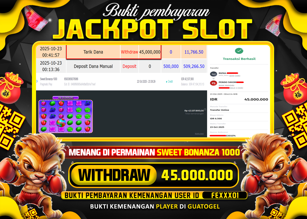BUKTI JACKPOT LUNAS GUATOGEL