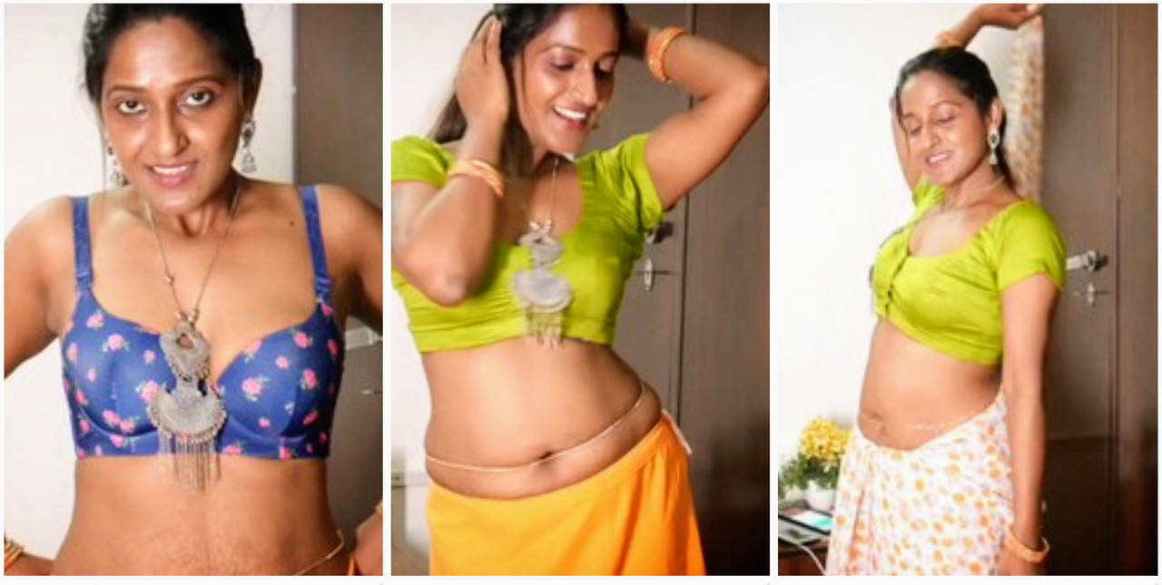 Desi bhabhi teasing and taking her saree off nude video