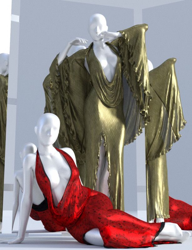 dForce Femme Fatale Dress for Genesis 3 and 8 Female(s) dForce Femme Fatale Dress for Genesis 3 and 8 Female(s)