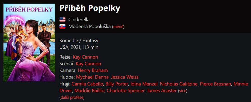Příběh Popelky / Cinderella (2021)