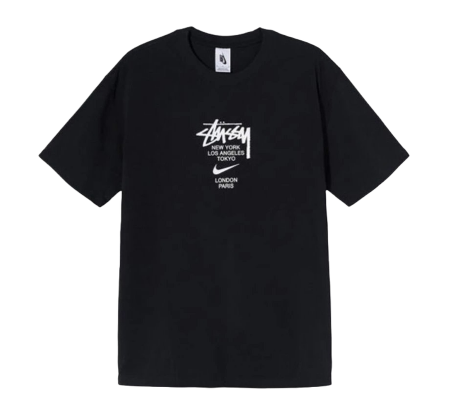 Nike x Stüssy Camiseta Negro Blanco