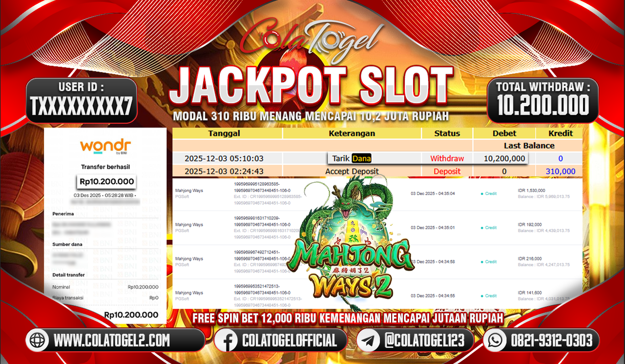 JACKPOT SLOT GACOR!!