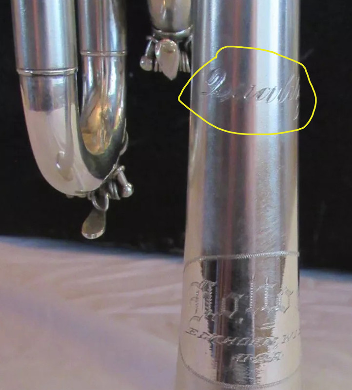 Holton 1936 Model 34 Resotone trumpet sn 119925 (3) QUALITY CIRCLED