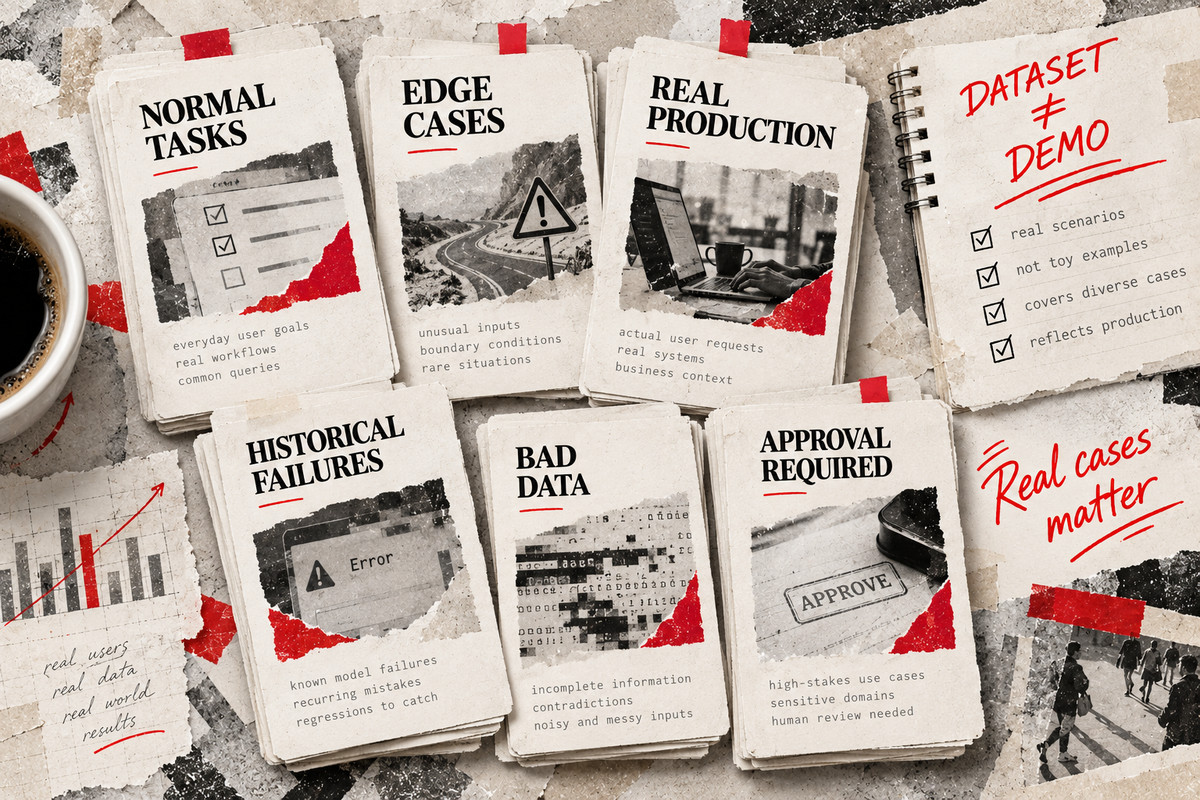 Набор данных для оценки ИИ-агента: обычные задачи, edge cases, production и исторические ошибки