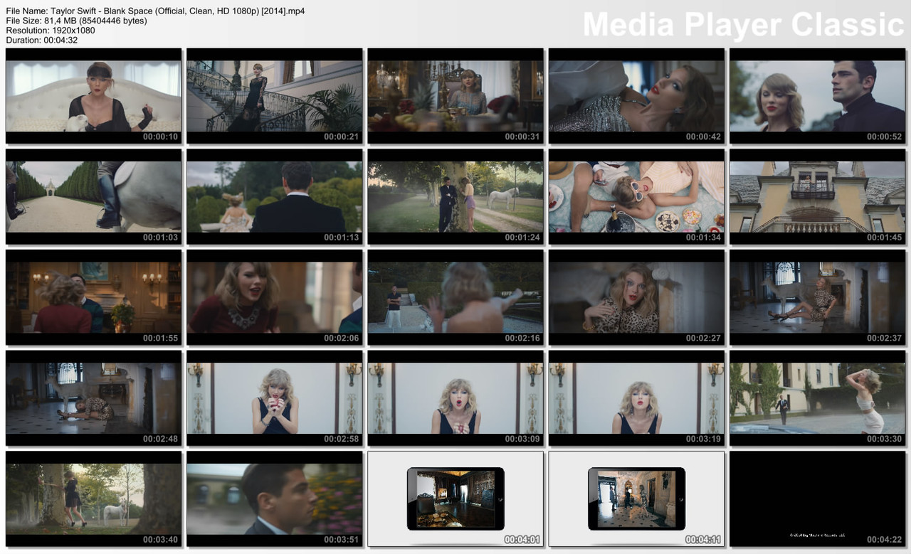 Taylor Swift - Blank Space (Official, Clean, HD 1080p) [2014]