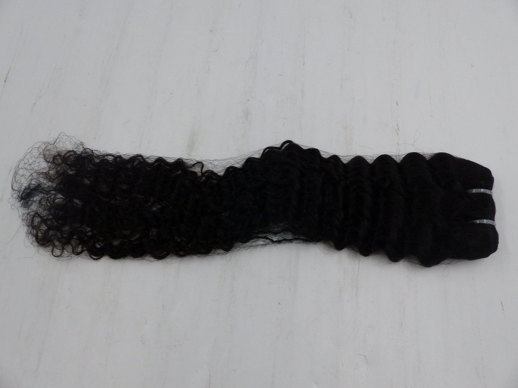 WOMENS 24"BLACK SUPER CURLY SEW IN HAIR EXTENSION WEFT