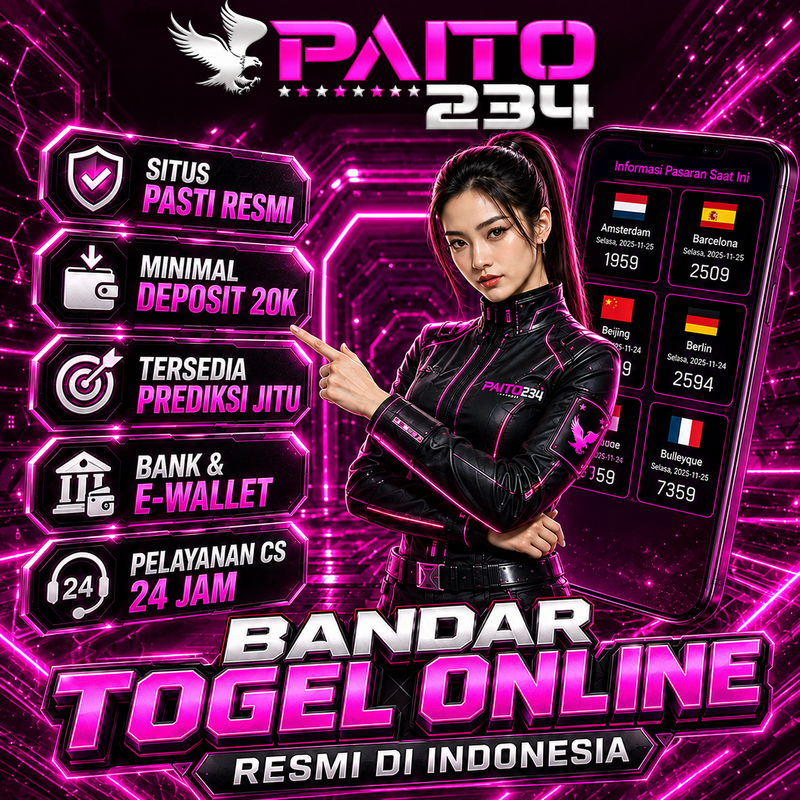 Galeri foto PAITO234 : Bandar Togel Online Resmi Agen Paito 234 Dengan Jadwal Result Akurat Dan Fair di Jakarta