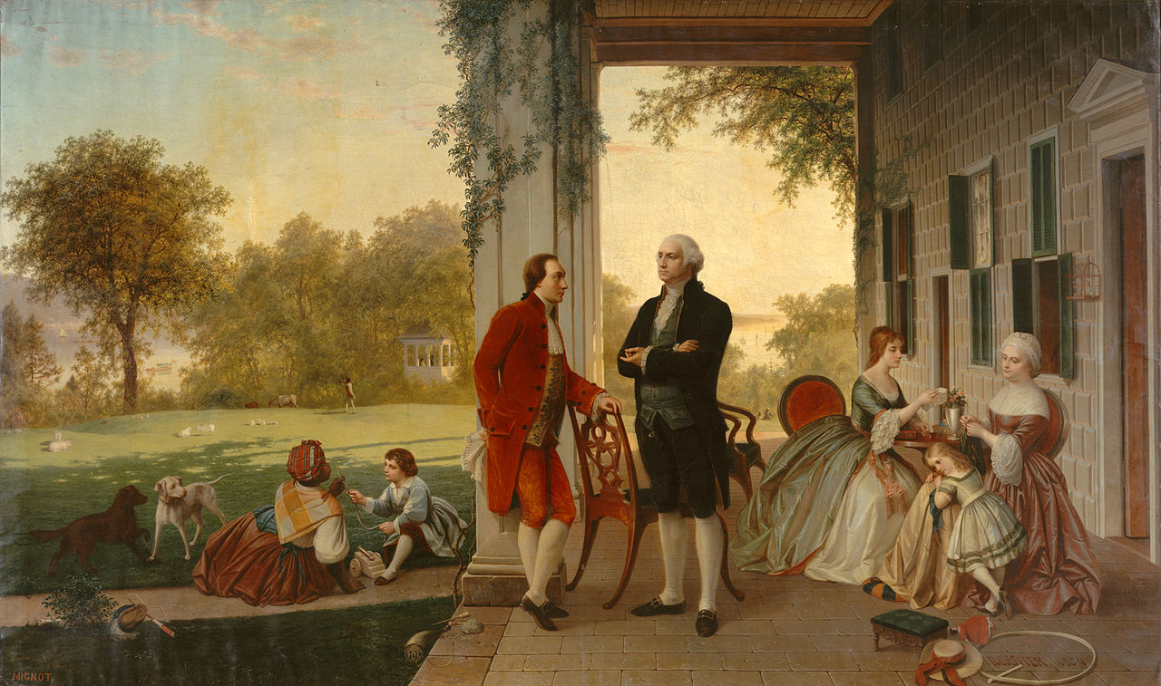 Washington and Lafayette at Mount Vernon