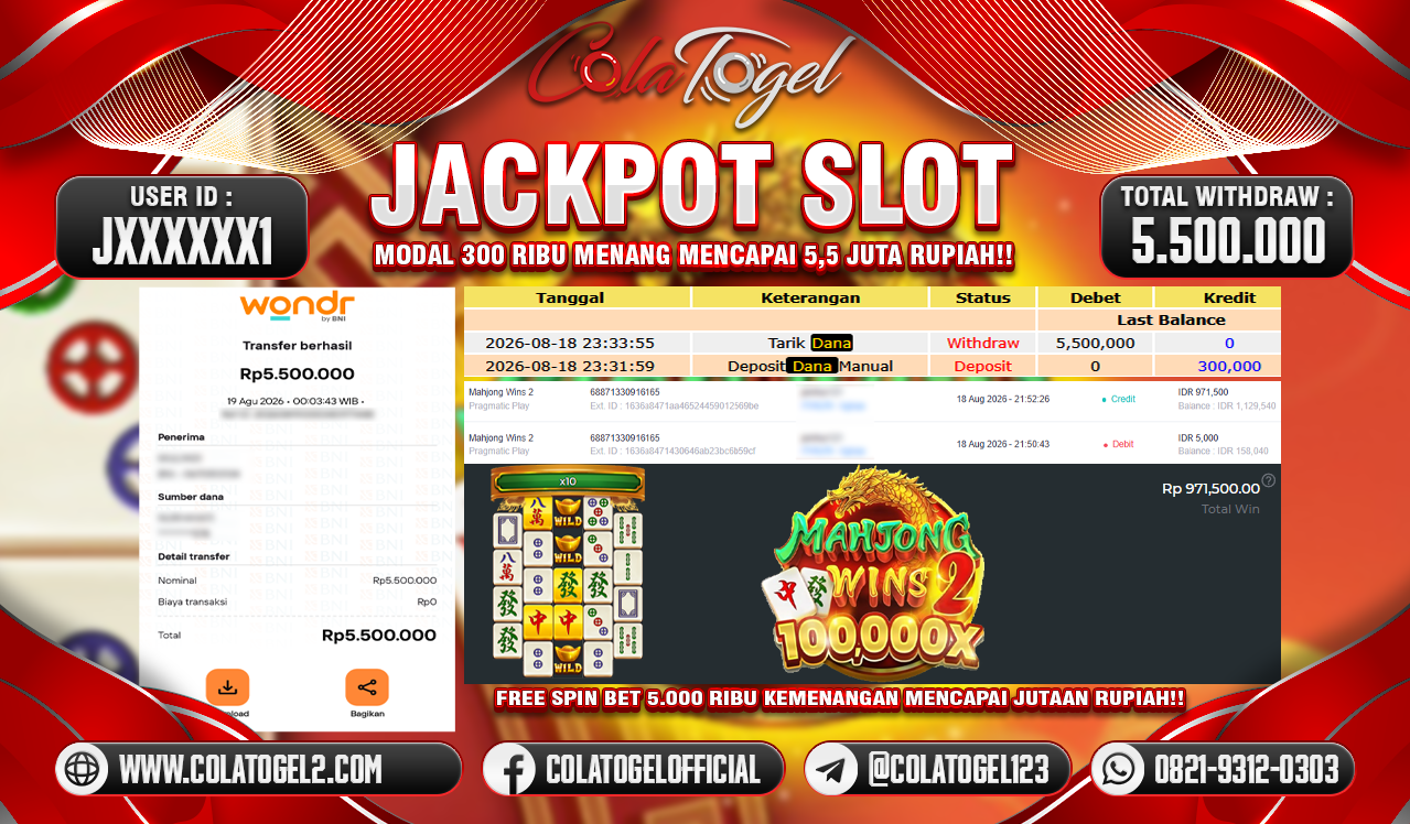 JACKPOT SLOT GACORR!!