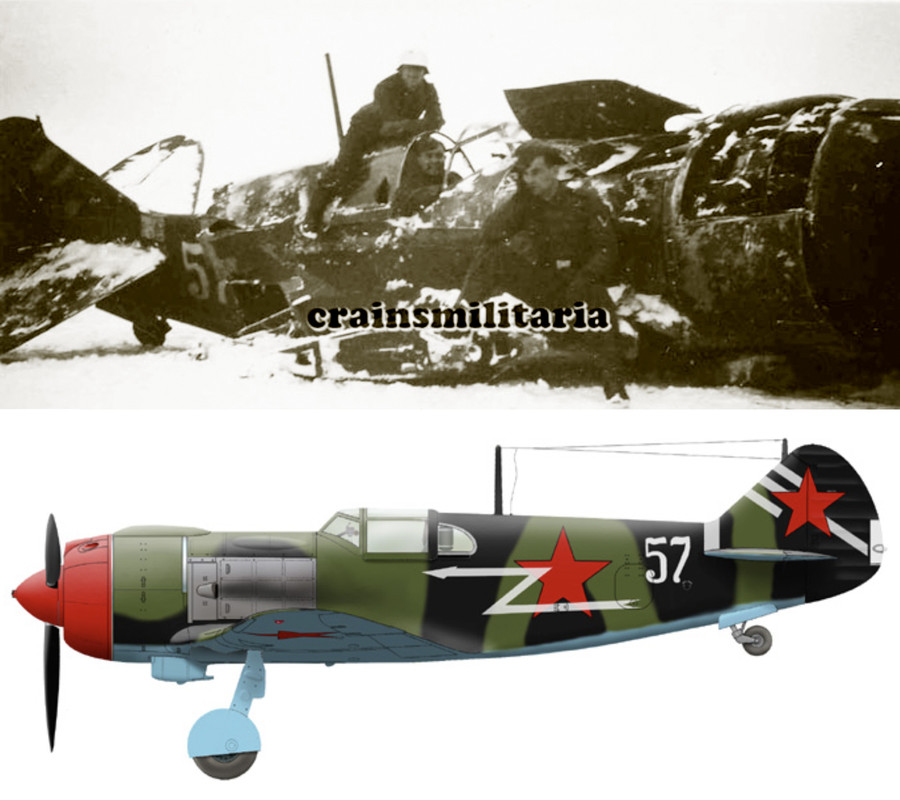Lavochkin-La-5-164IAP-White-57-crash-site-South-West-front-in-winter-1942-43-0A