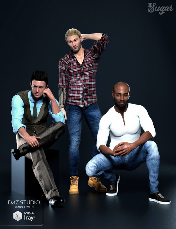 101 Series: Top Model Poses for Genesis 8 Males | Daz 3D