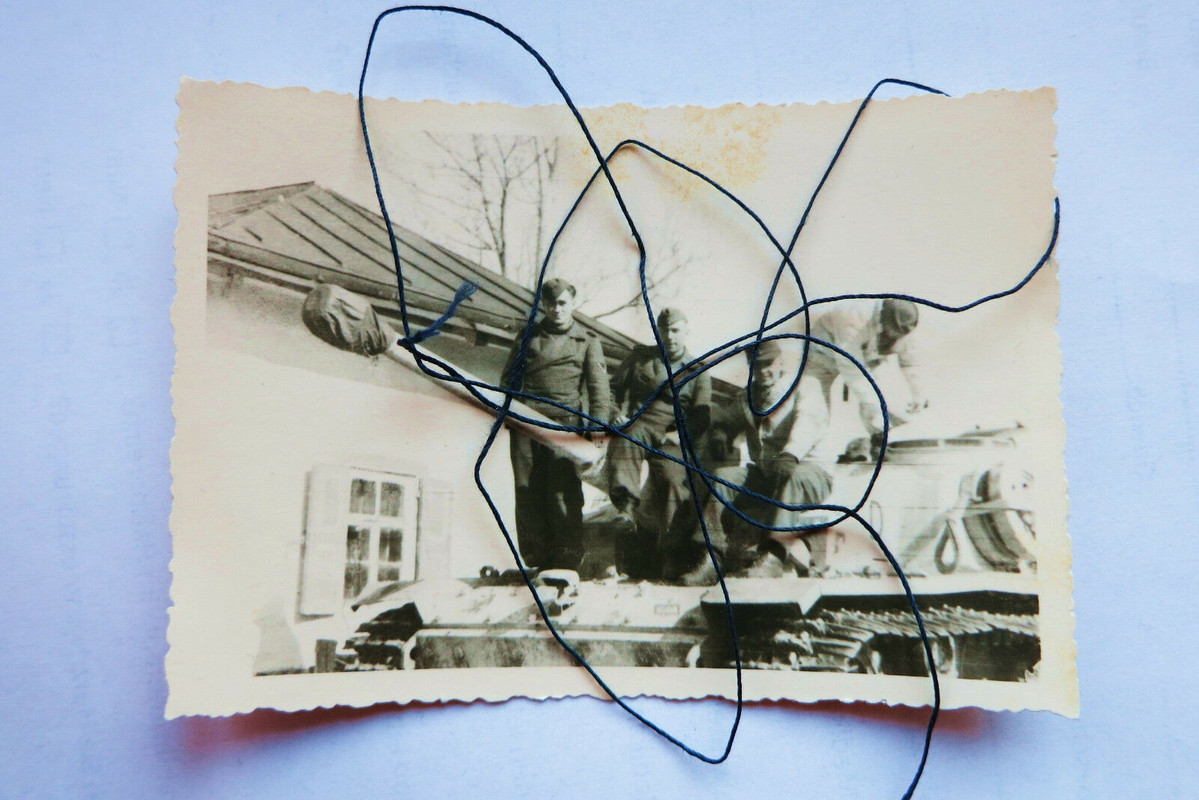 Foto Sturmgeschütz Panzer Wintertarnung