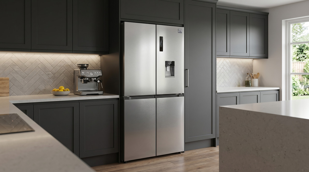 Nevera Kenmore 21 Pies Cúbicos 4 Puertas Acero Inoxidable