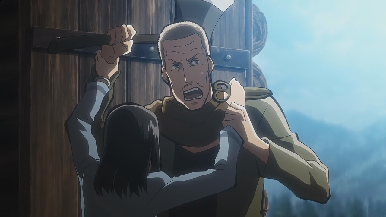 Ibu Mikasa menyerang bandit