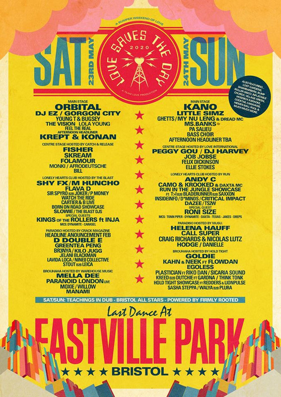 Love Saves The Day Line up 2020