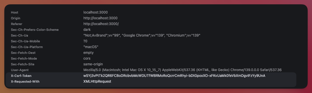 X-CSRF-Token header with Rails and Requestjs