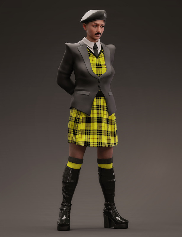 dForce Fashion Cadet Outfit for Genesis 8.1 Females dForce Fashion Cadet Outfit for Genesis 8.1 Females