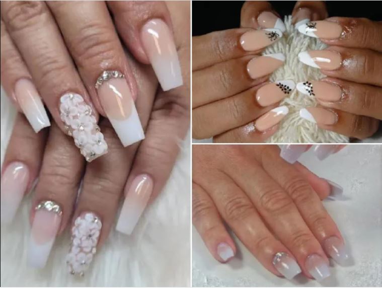 Uñas de acrílico para novia