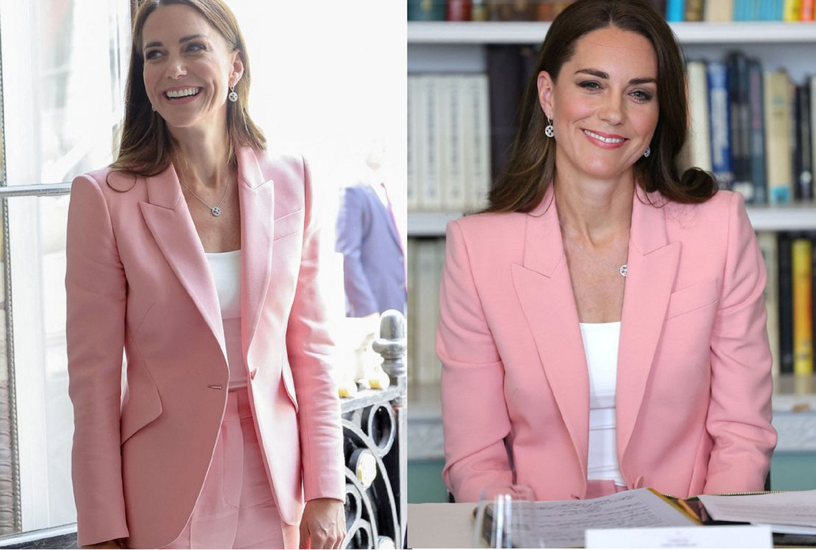 Kate Middleton estrenó un ‘blazer’ rosa de Alexander McQueen de mil 500 euros