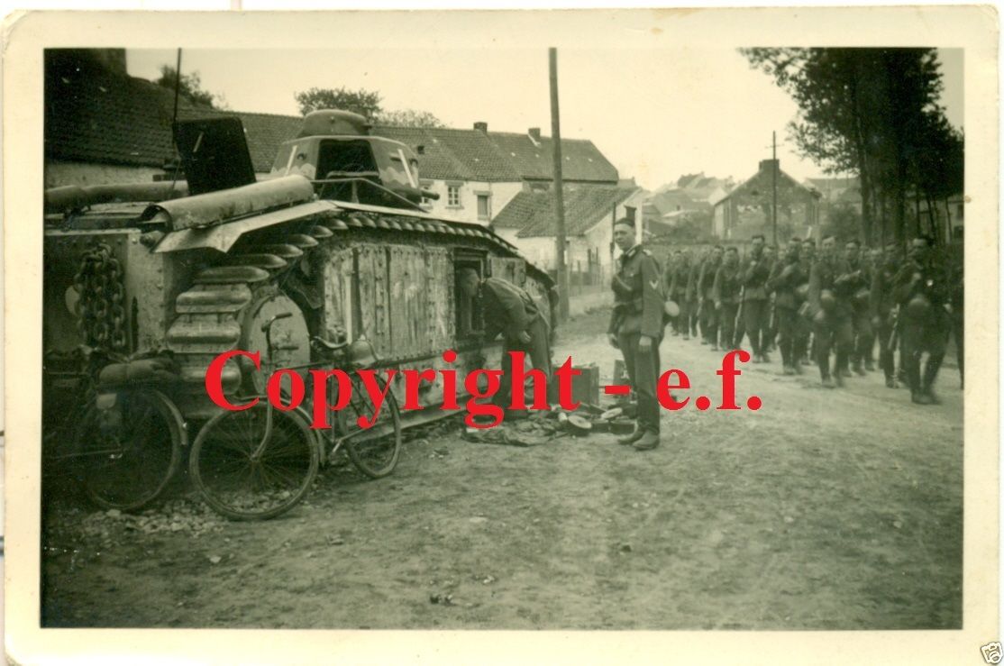 FOTO - PANZER - Französischer CHAR 1Bis mit Bema