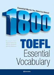 Download 1800 toefl essential vocabulary PDF or Ebook ePub For Free with | Phenomny Books