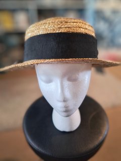 Brown Straw Boater